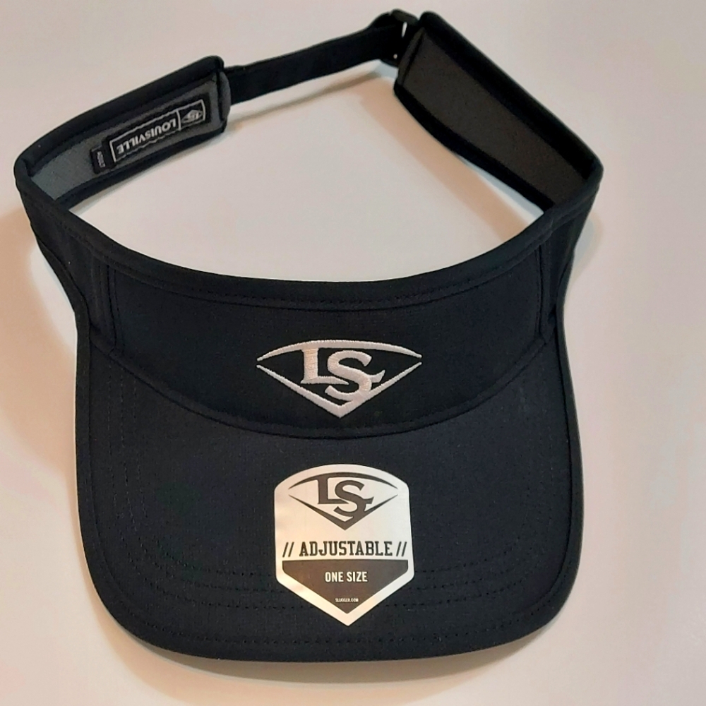 Louisville Slugger Adult Baseball/Softball Visor Black Adjustable Size Comfort